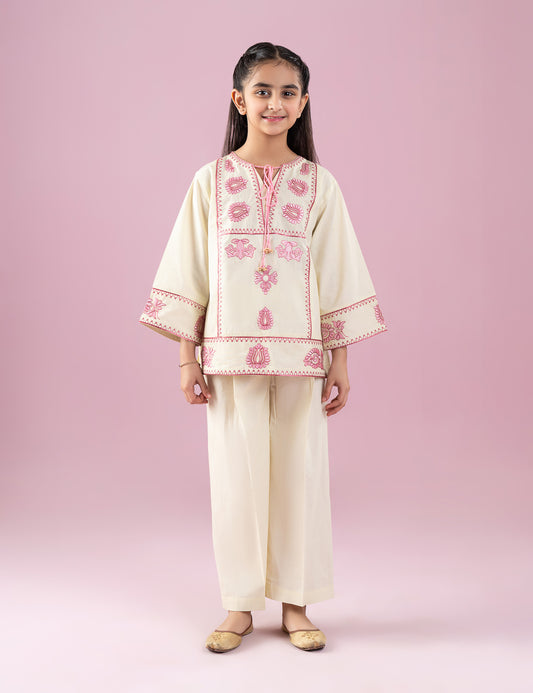 2 PIECE EMBROIDERED SUIT