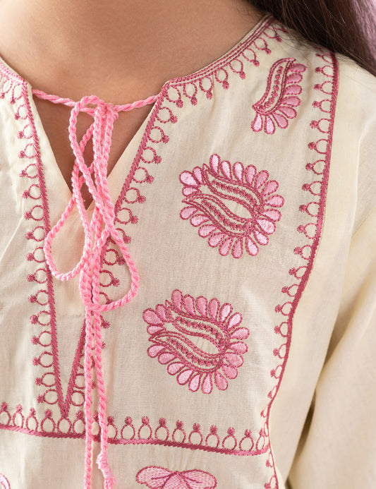 2 PIECE EMBROIDERED SUIT