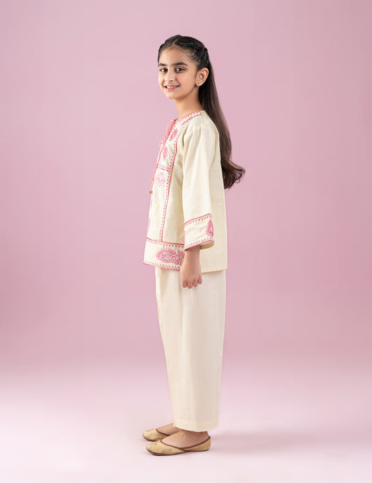 2 PIECE EMBROIDERED SUIT