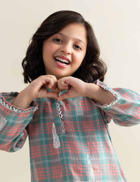 LURIX JACQUARD BOTI KURTI