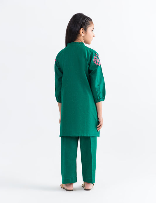 2 PIECE NEON EMBROIDERED SUIT