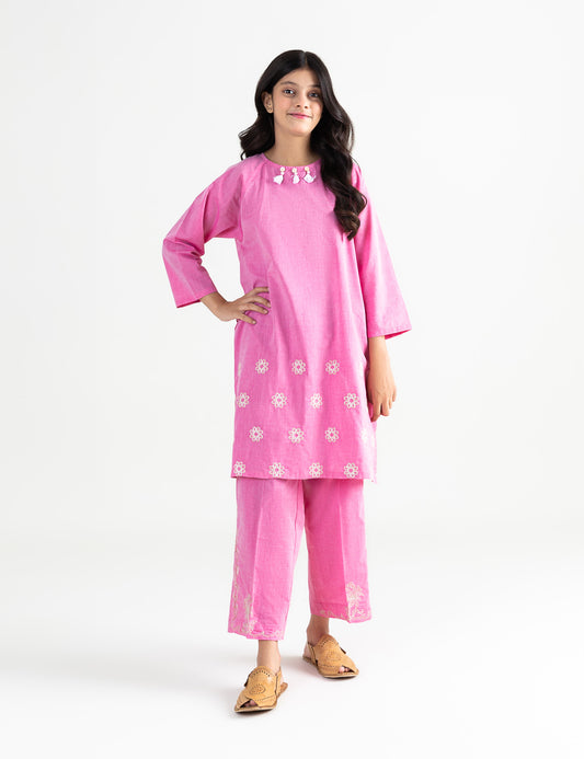 2 PIECE EMBROIDERED SUIT