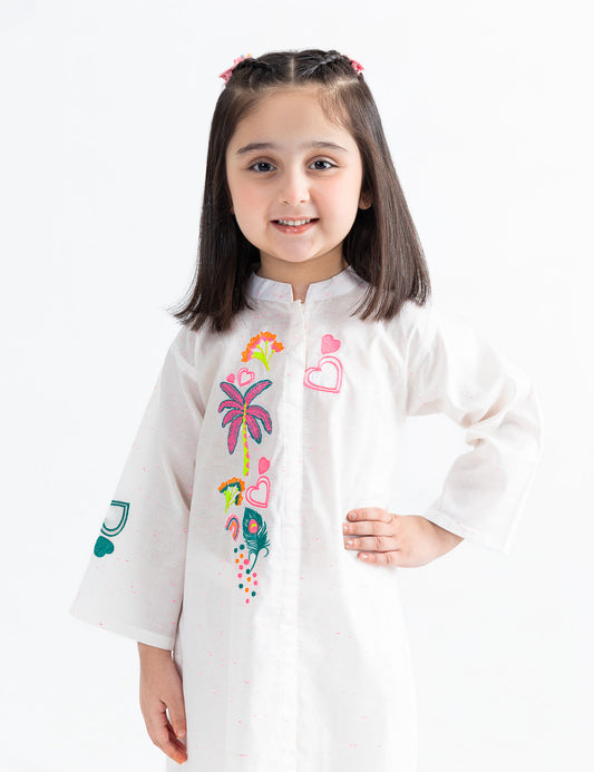 2 PIECE FLUORESCENT EMBROIDERED SUIT