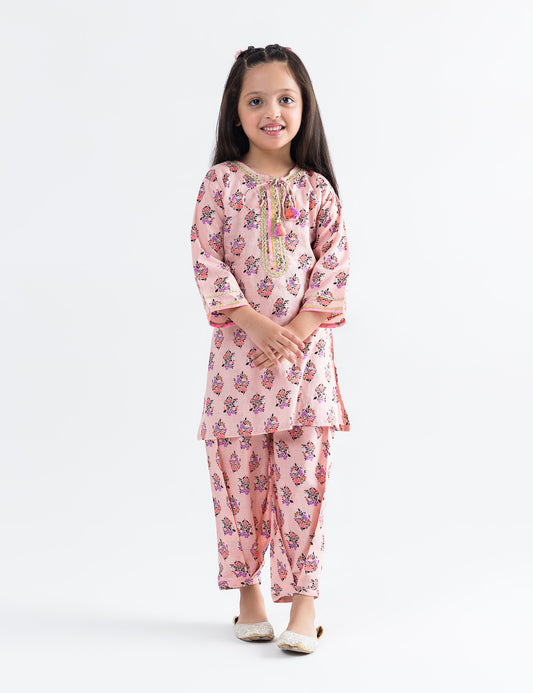 2 PIECE FLORAL PRINTED SUIT