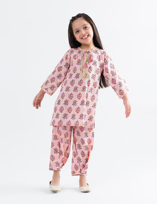 2 PIECE FLORAL PRINTED SUIT