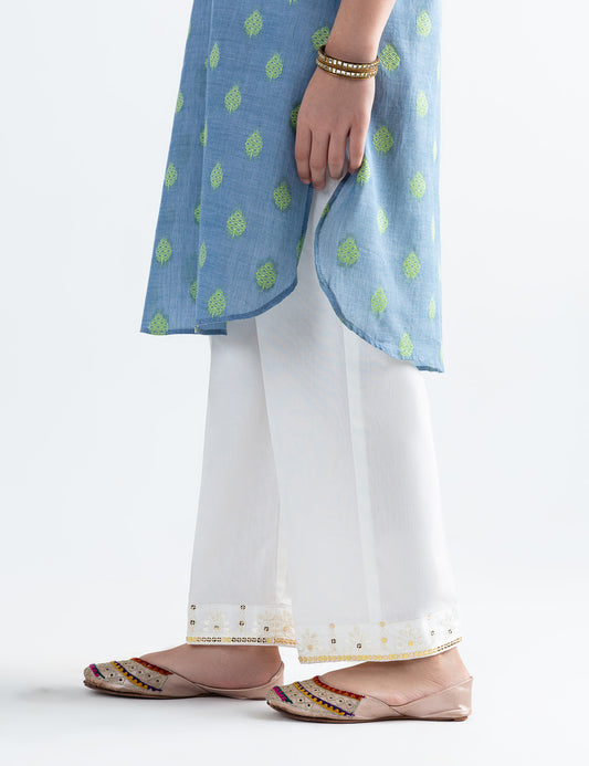 SEQUIN EMBROIDERED TROUSER