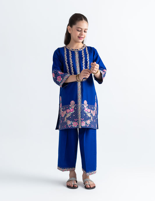 2 PIECE ALLOVER EMBROIDERED SUIT