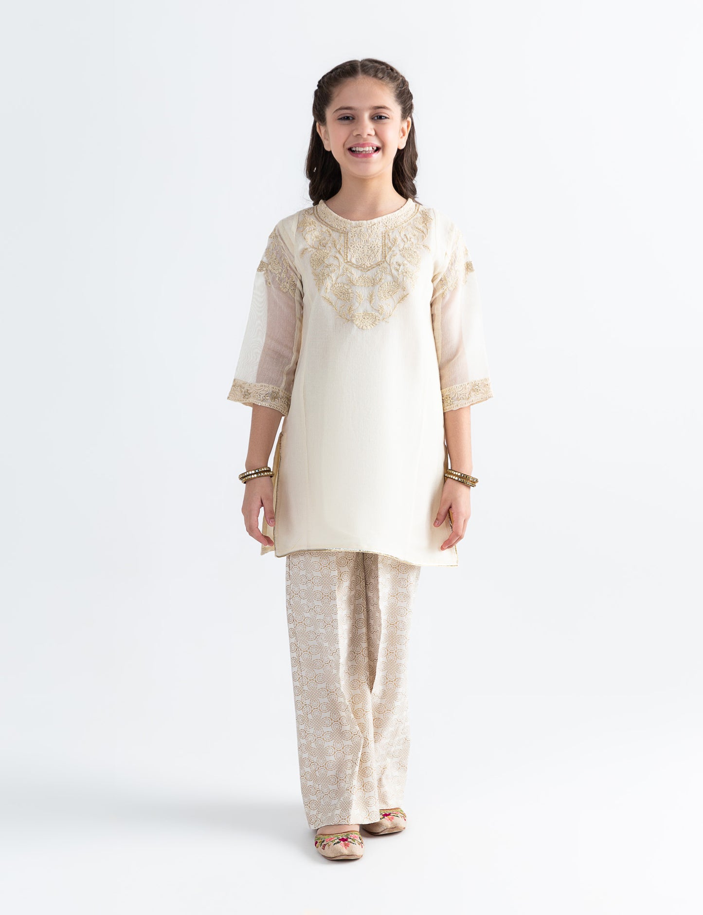 2 PIECE ETHNIC EMBROIDERED SUIT