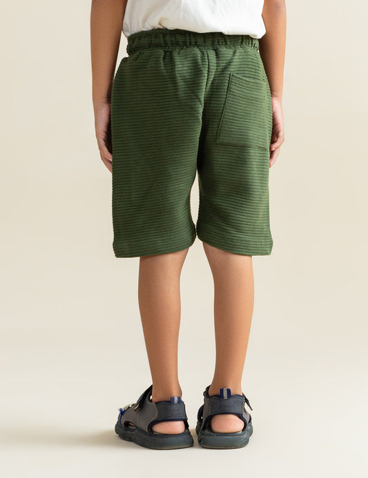 RIB KNIT SHORTS