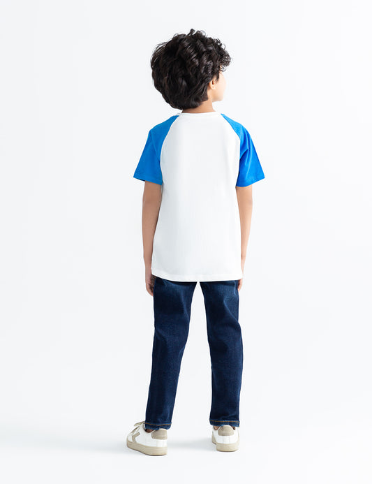 LET'S ROLL LITTLE EXPLORER PRINTED T-SHIRT