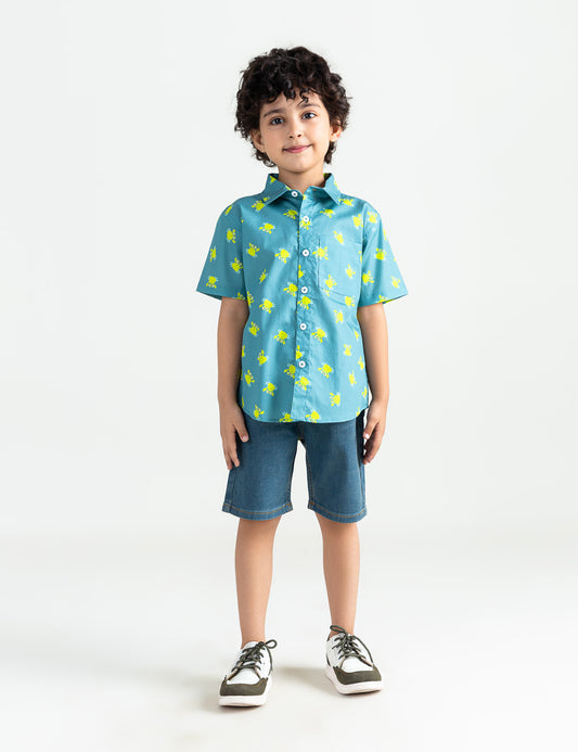 ALLOVER CRABS PRINTED SHIRT