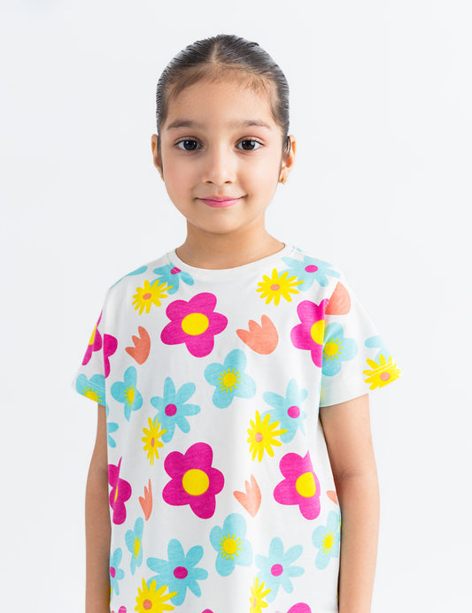 FLORAL PRINTED T-SHIRT
