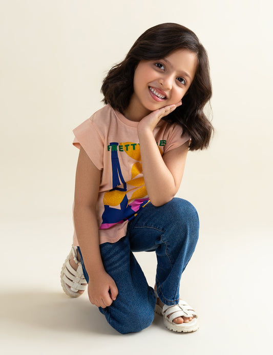 PRETTY VIBES PRINTED T-SHIRT