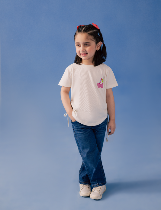 CHERRY VIBES PRINTED T-SHIRTS