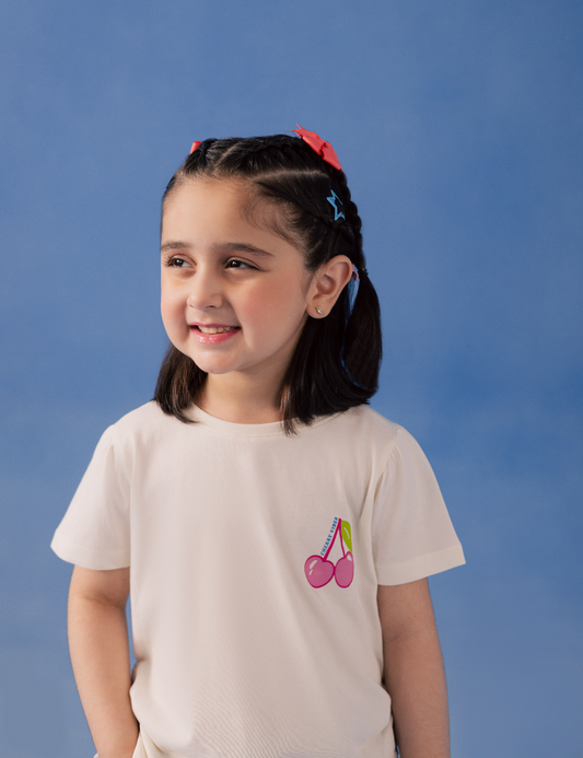 CHERRY VIBES PRINTED T-SHIRTS