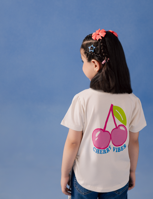 CHERRY VIBES PRINTED T-SHIRTS