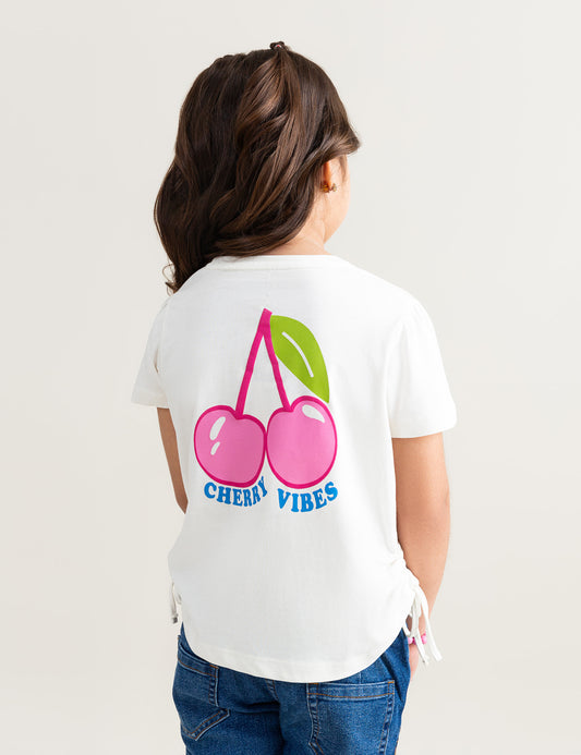 CHERRY VIBES PRINTED T-SHIRTS