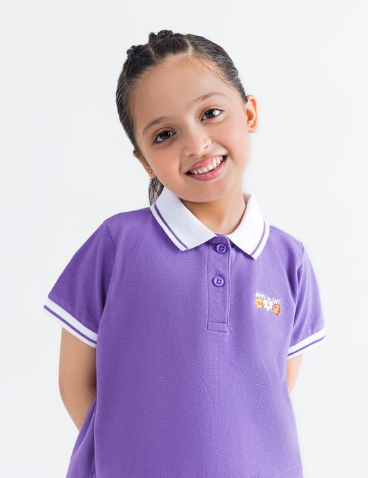 FLORAL EMBROIDERED POLO