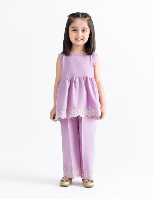 SLEEVELESS EMBROIDERED HEM DRESS