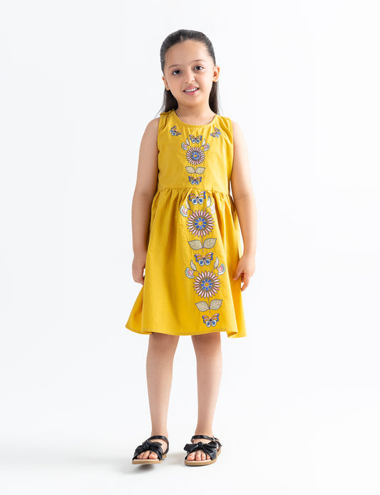 FLORAL EMBROIDERED DRESS
