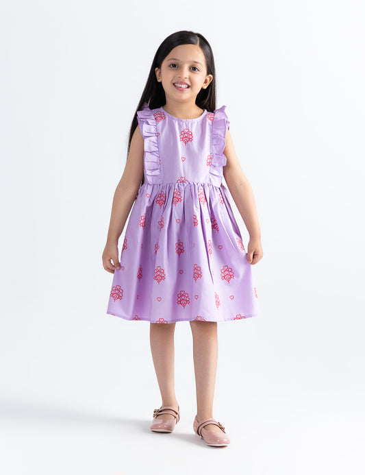 HEART PRINTED DRESS