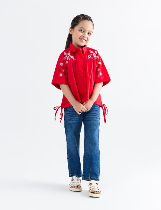 FLORAL EMBROIDERED TOP