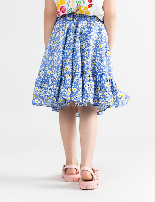 FLORAL PRINTED SKIRT