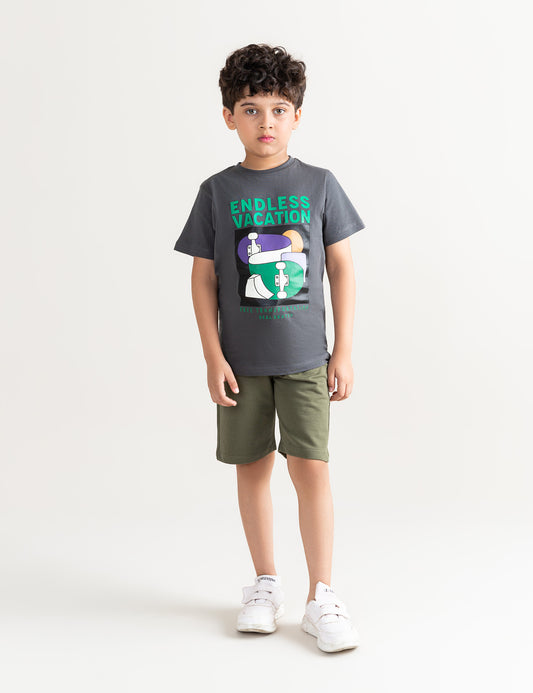 ENDLESS VACATION PRINTED T-SHIRT