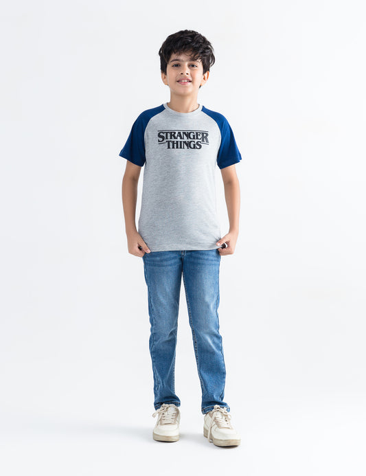 STRANGER THINGS PRINTED T-SHIRT