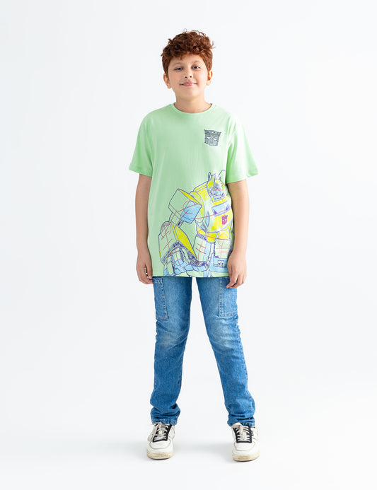 TRANSFORMERS PRINTED T-SHIRT