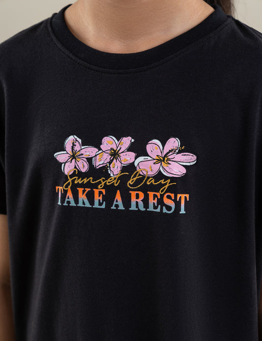 2 PIECE TAKE A REST GRAPHIC SUIT