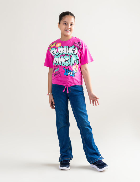FUNKY MOMENTS GRAFFITI PRINT T-SHIRT
