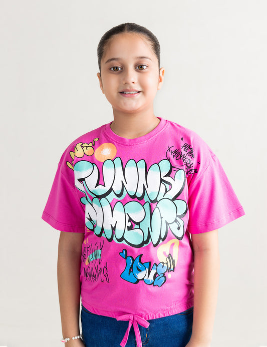 FUNKY MOMENTS GRAFFITI PRINT T-SHIRT
