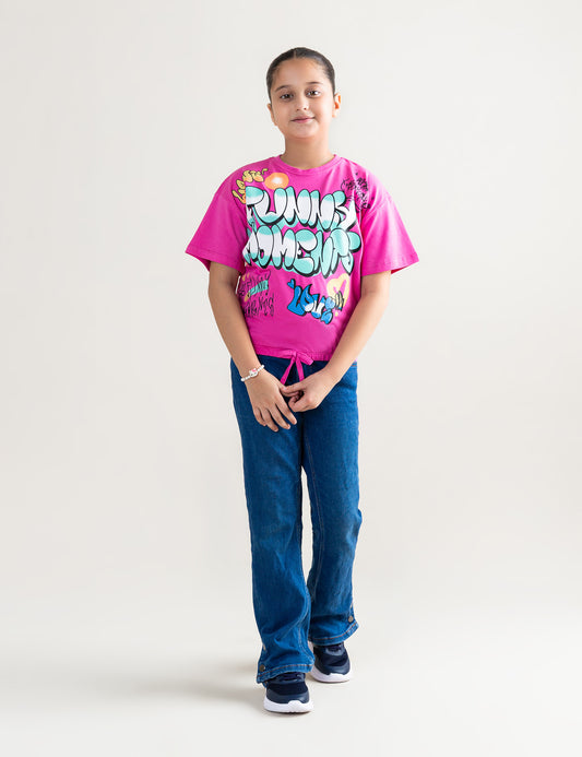 FUNKY MOMENTS GRAFFITI PRINT T-SHIRT