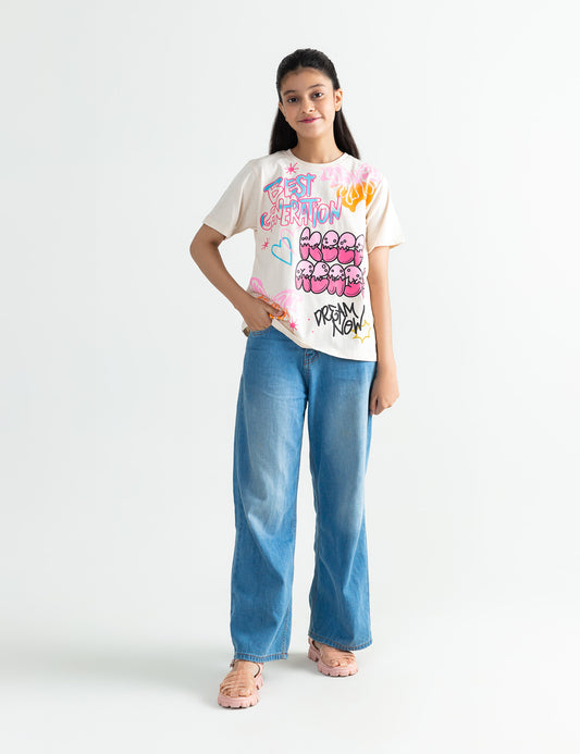 BEST GENERATION KEEP READY PRINTED T-SHIRT