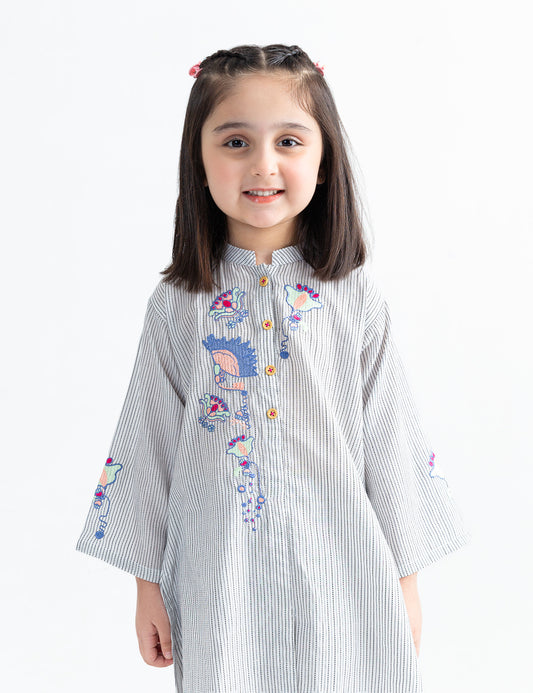 2 PIECE FLORAL EMBROIDERED SUIT