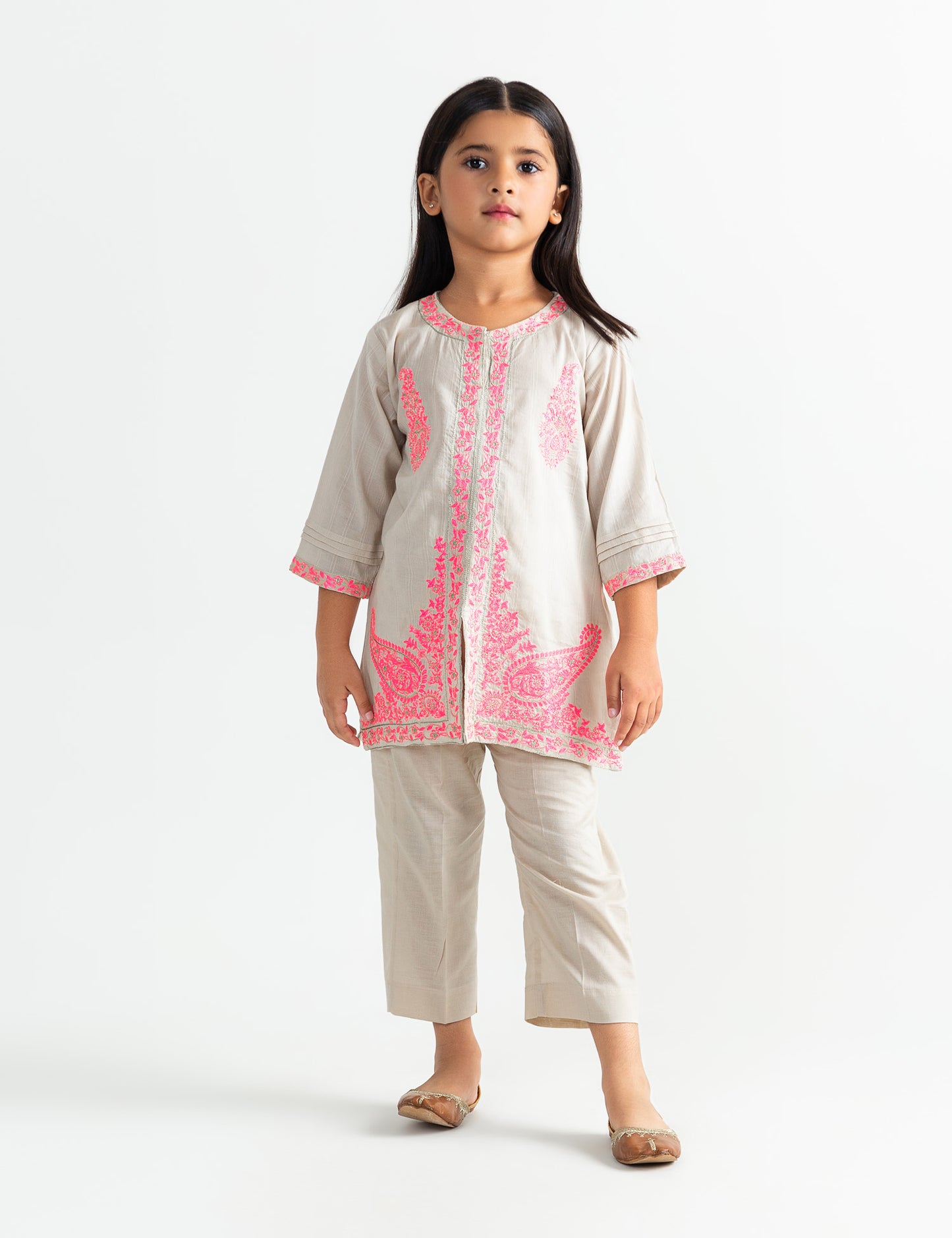 2 PIECE SEQUIN EMBROIDERED SUIT