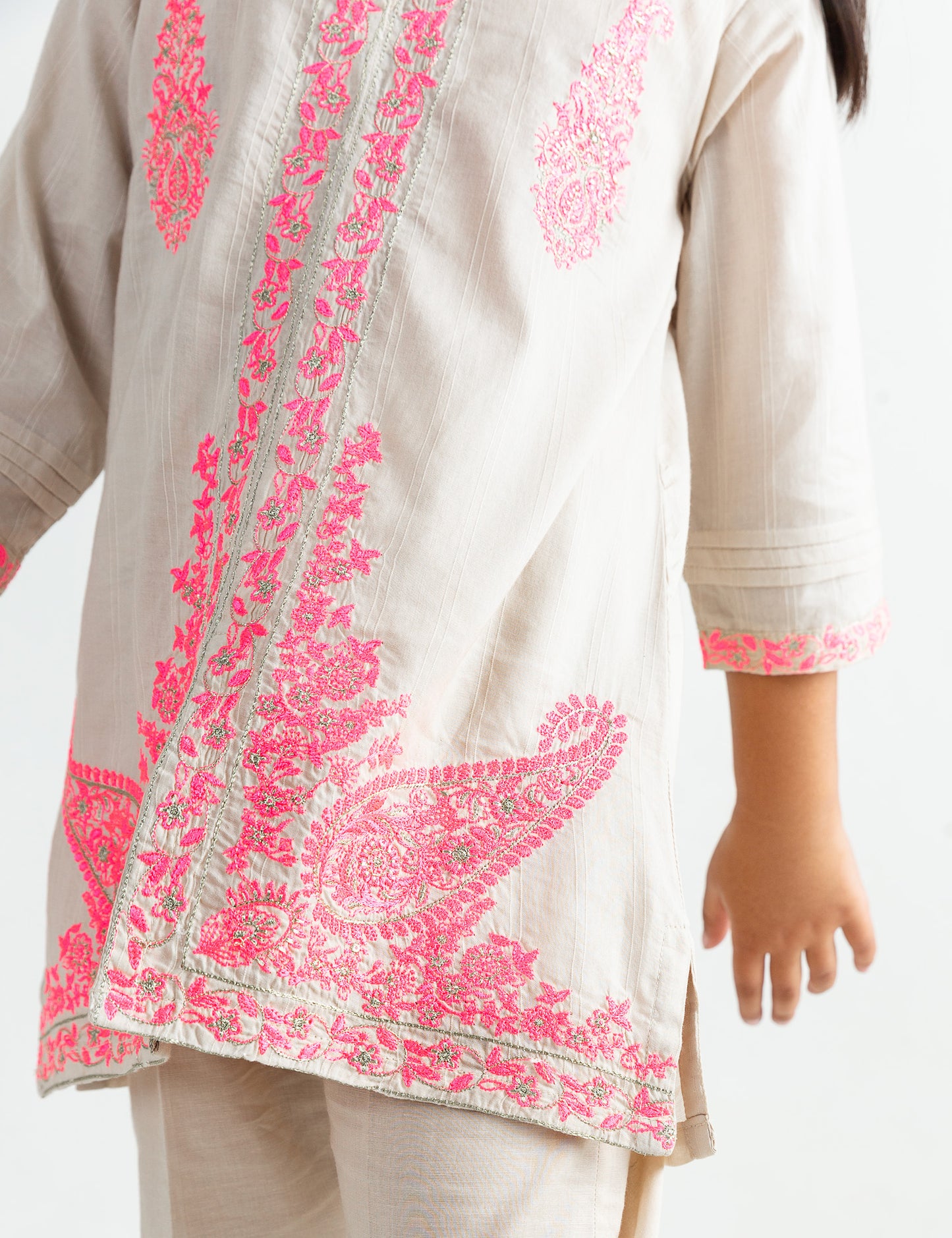 2 PIECE SEQUIN EMBROIDERED SUIT