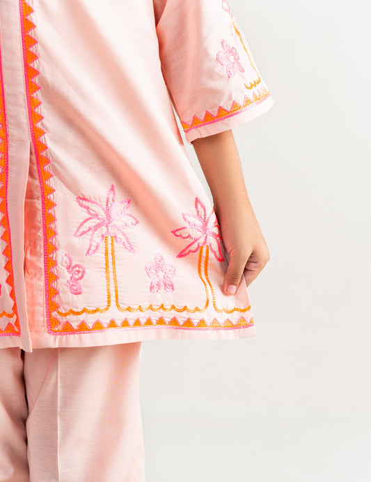 2 PIECE NEON EMBROIDERED SUIT