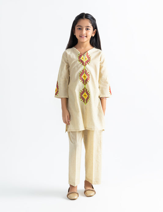 2 PIECE BOLD EMBROIDERED SUIT