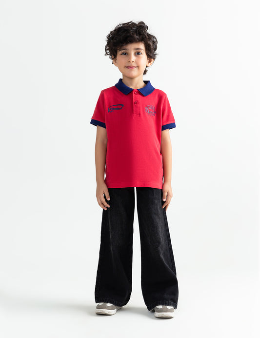 UNLIMITED FUN PRINTED POLO