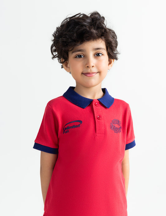 UNLIMITED FUN PRINTED POLO