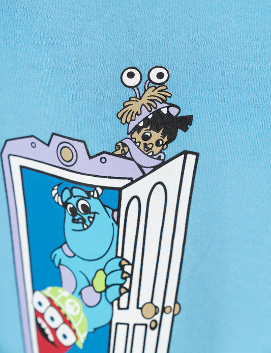 2 PIECE MONSTER FRIENDS ONLY PRINTED SUIT