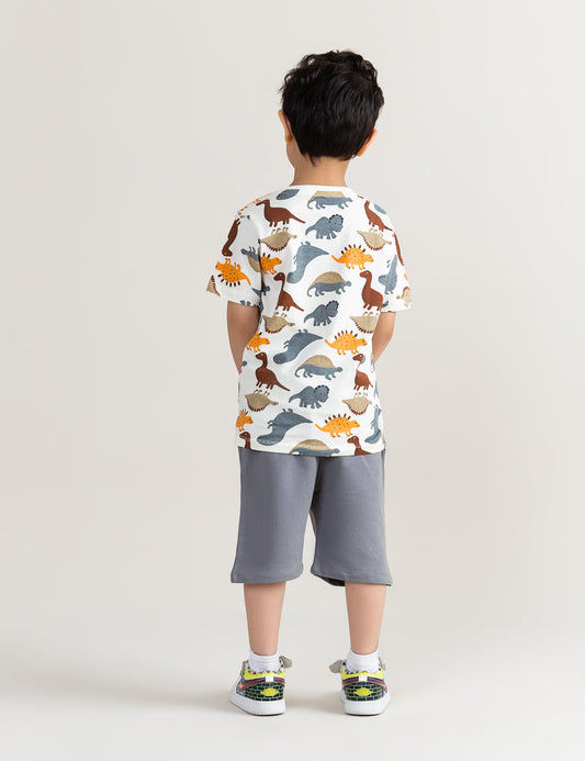 2 PIECE DINO PRINTED SUIT