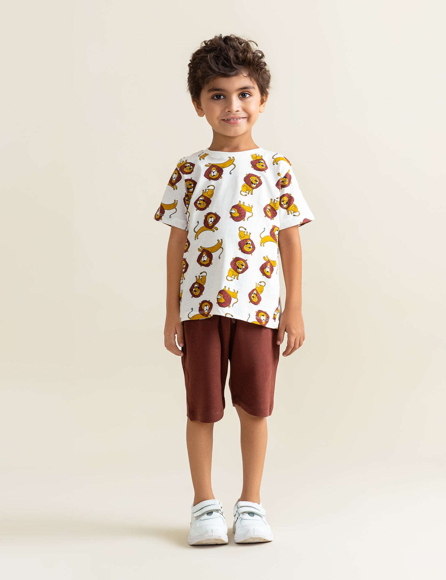 ALLOVER CROCODILE PRINTED T-SHIRT