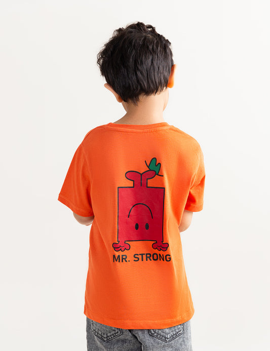 MR. STRONG PRINTED T-SHIRT