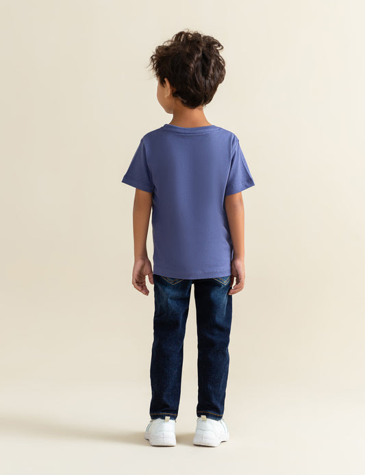 ONLY HERE FOR FUN PRINTED T-SHIRT