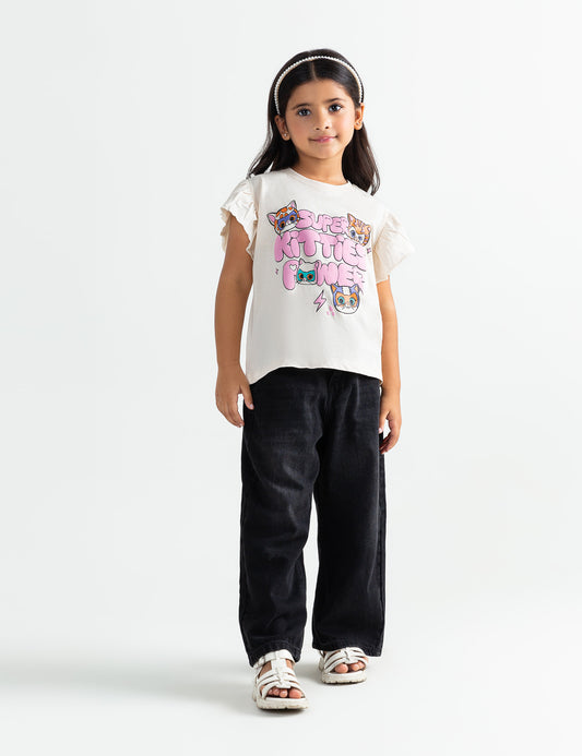 SUPER KITTIES POWER GRAPHIC T-SHIRT