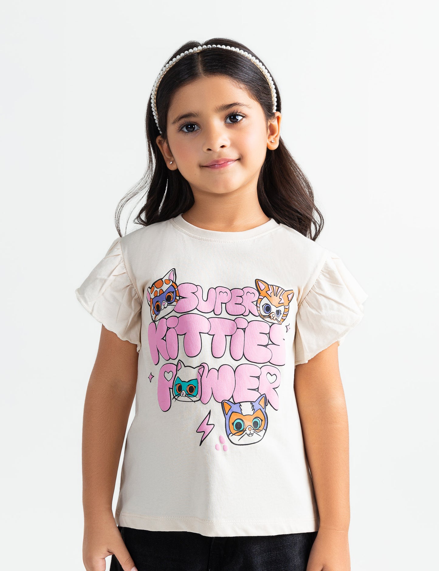 SUPER KITTIES POWER GRAPHIC T-SHIRT