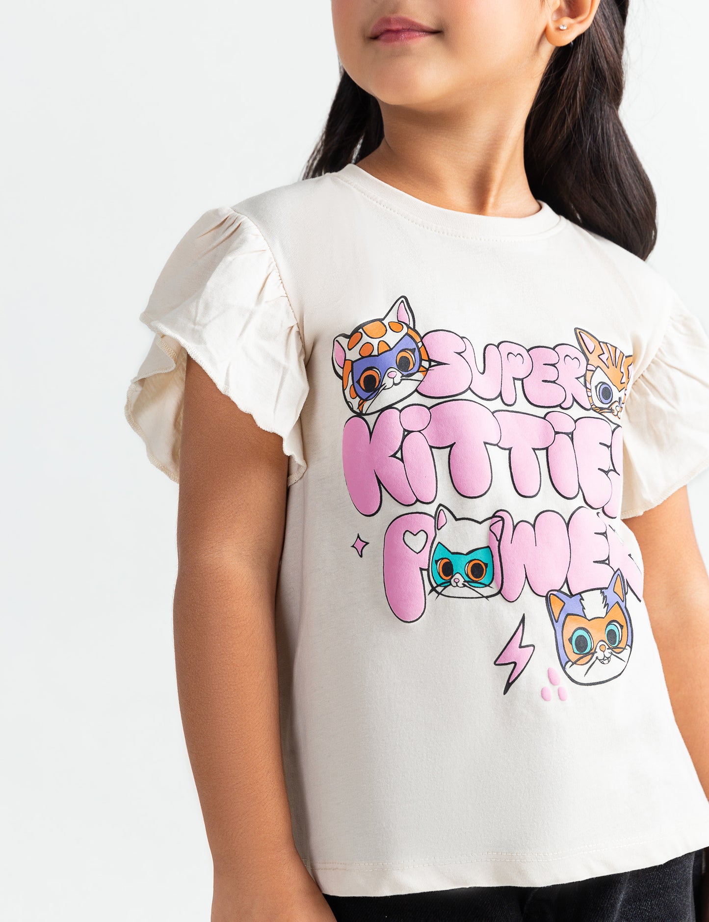 SUPER KITTIES POWER GRAPHIC T-SHIRT